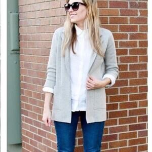 J Crew Sophie Open Front Sweater Blazer